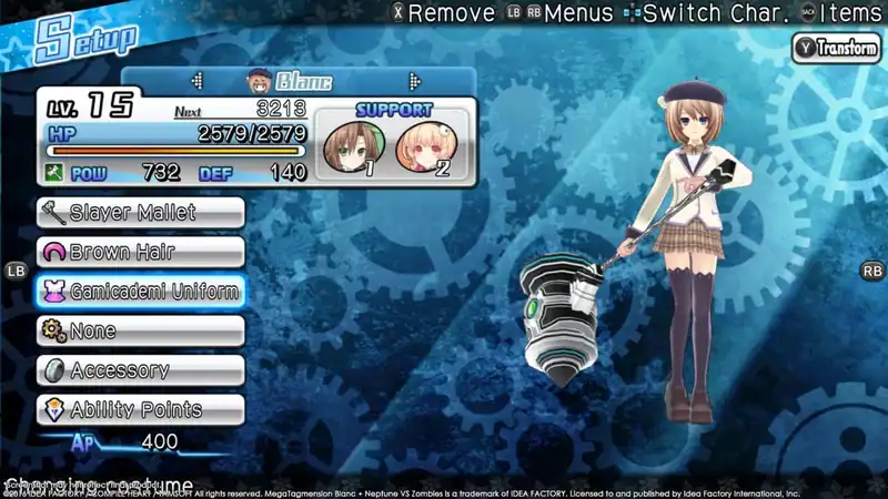 MegaTagmension Blanc + Neptune VS Zombies (Neptunia) по сети — изображение 1