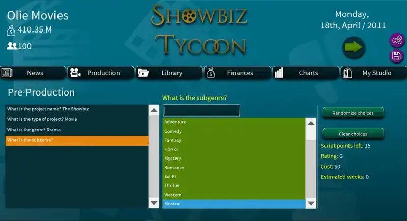 Showbiz Tycoon — изображение 1