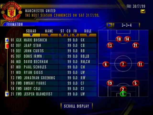 The F.A. Premier League Football Manager 2000 — изображение 1