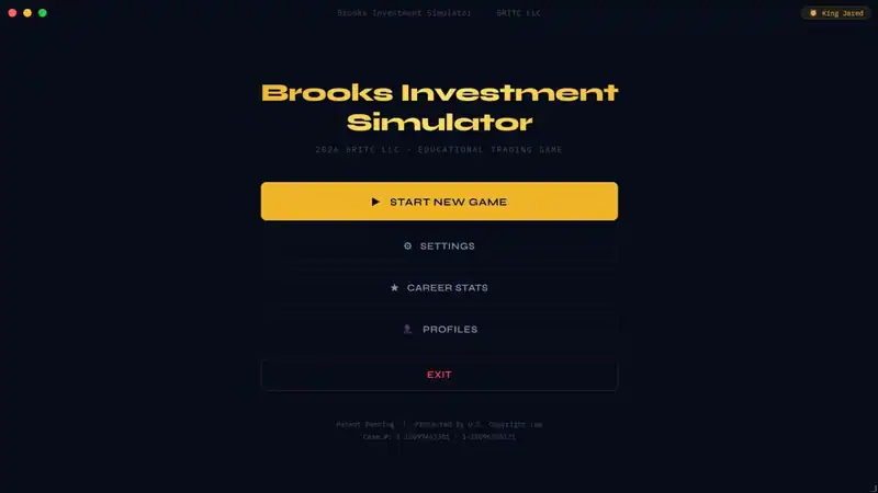 Brooks Investment Simulator — изображение 1