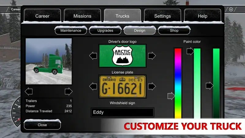 Arctic Trucker Simulator — изображение 1