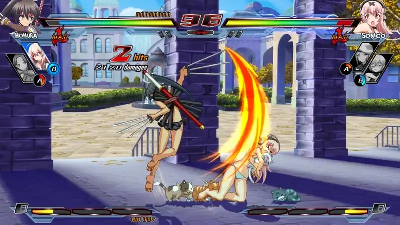 Nitroplus Blasterz Heroines Infinite Duel по сети — изображение 2