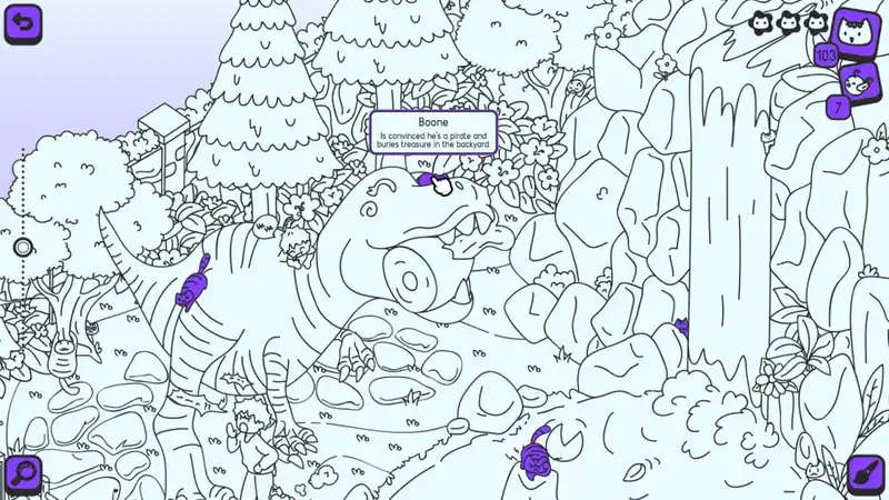 Cats and Seek: Cats Hidden at Dino Park — изображение 1