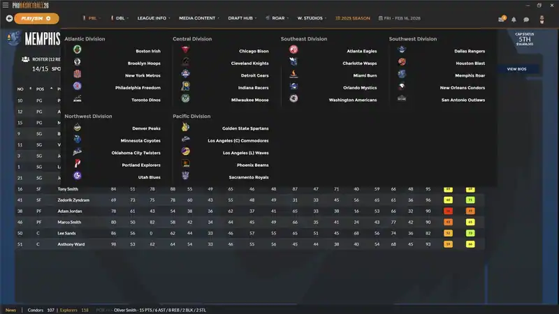 Draft Day Sports: Pro Basketball 2026 — изображение 2