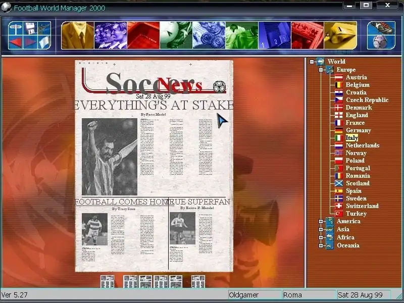 Football World Manager 2000 — изображение 2