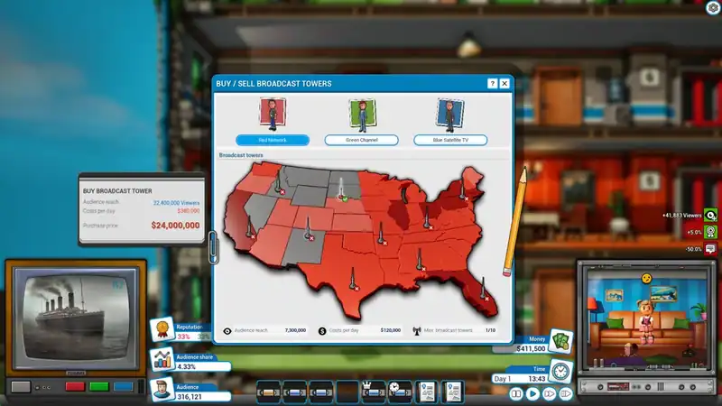 Mad Television Tycoon по сети — изображение 3