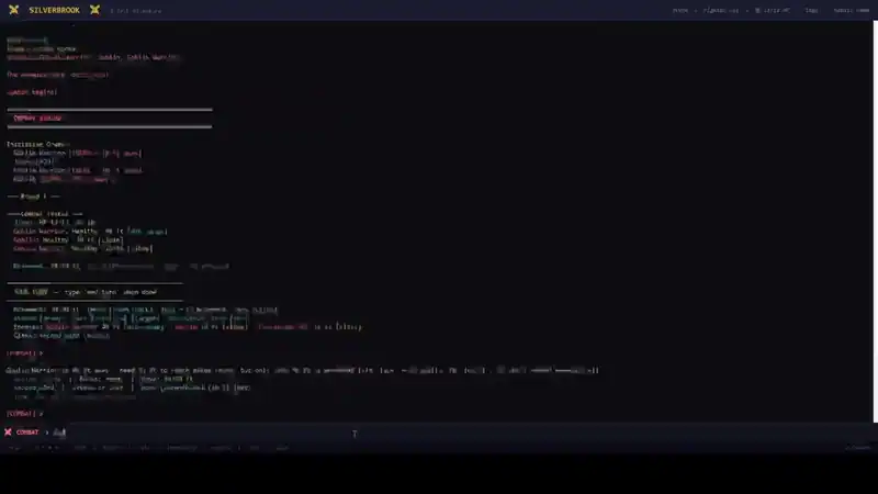 Silverbrook: a Text-Based RPG — изображение 1