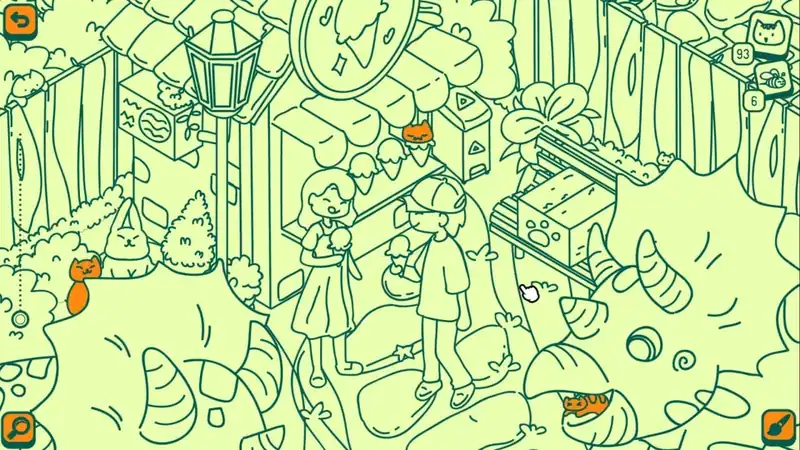 Cats and Seek: Cats Hidden at Dino Park — изображение 2
