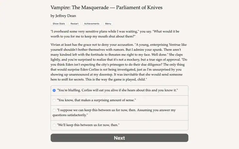 Vampire: The Masquerade — Parliament of Knives — изображение 2