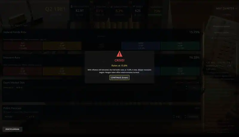 Federal Reserve Simulator — изображение 1