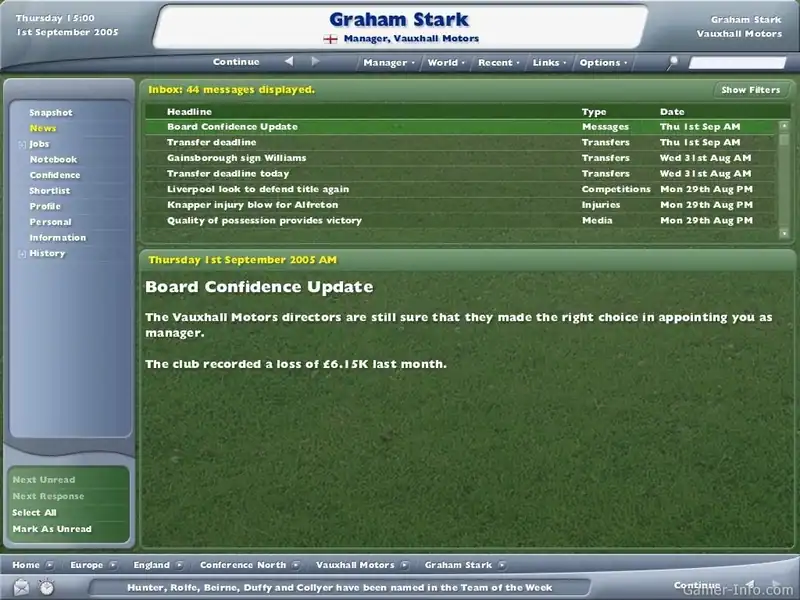 Football Manager 2006 — изображение 2