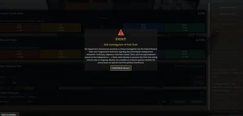 Federal Reserve Simulator — изображение 2