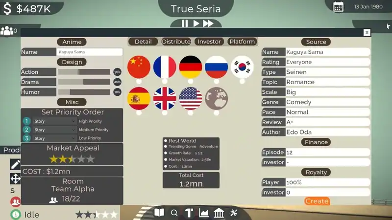 Anime Studio Tycoon — изображение 2