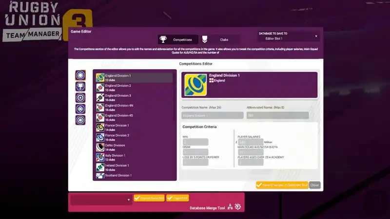 Rugby Union Team Manager 3 — изображение 2